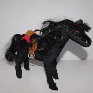 Vintage 2002 Madeline Black Horse Clarabelle 9" Plush with Sound Learning Curve